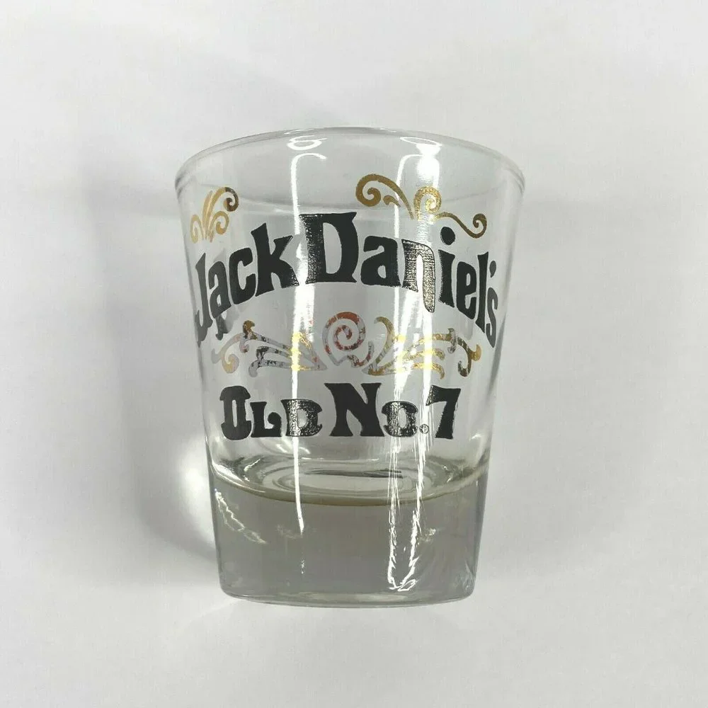 Jack Daniels Old No 7 Drink Shot Glass Barware Distillery Kentucky‎ Vintage Rare